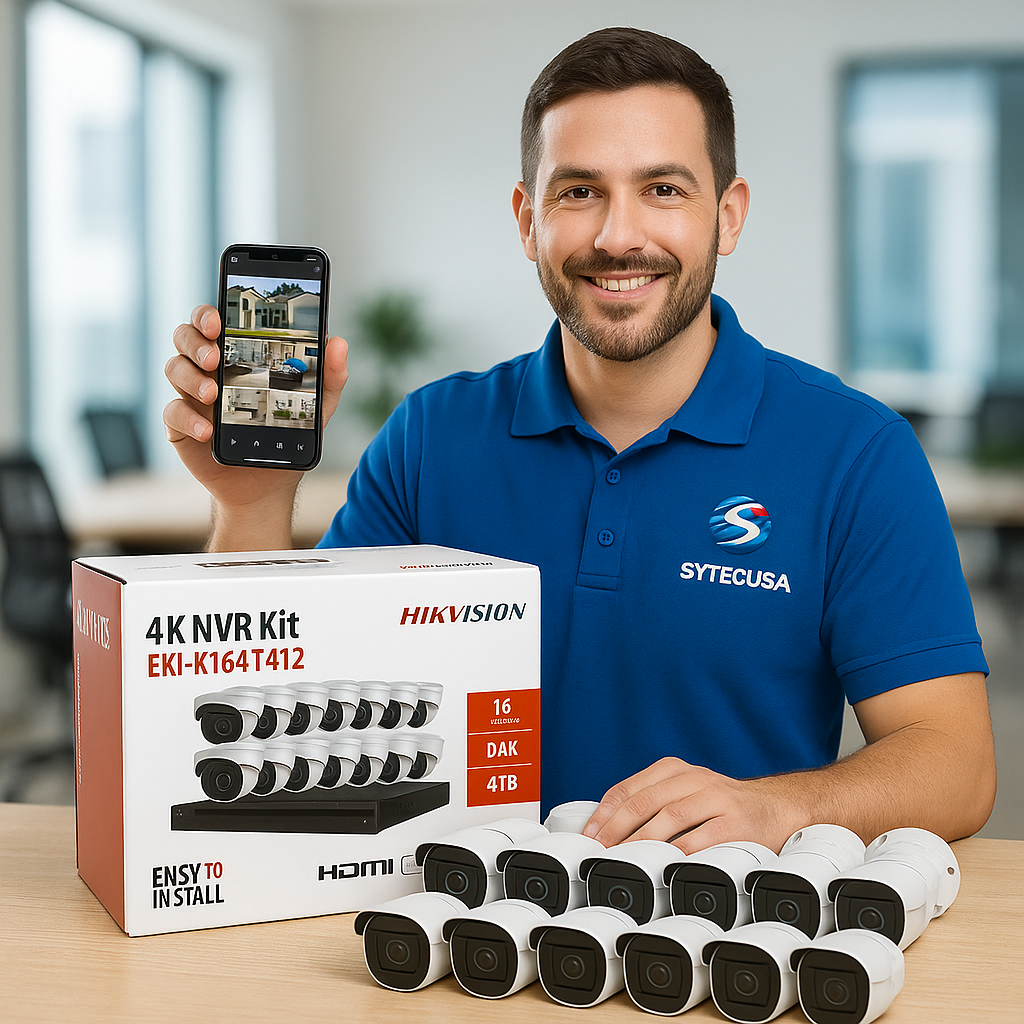 Security Camera Kit 16-Channel 8MP NVR with 4TB HDD & 12 4MP Turret Cameras