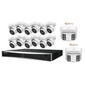 Security Camera Kit (1) NVR (12) 8MP Cameras & (2) 8MP 180° Panoramic Camera